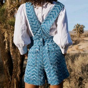 NWOT - Denim Bib Overall Shorts